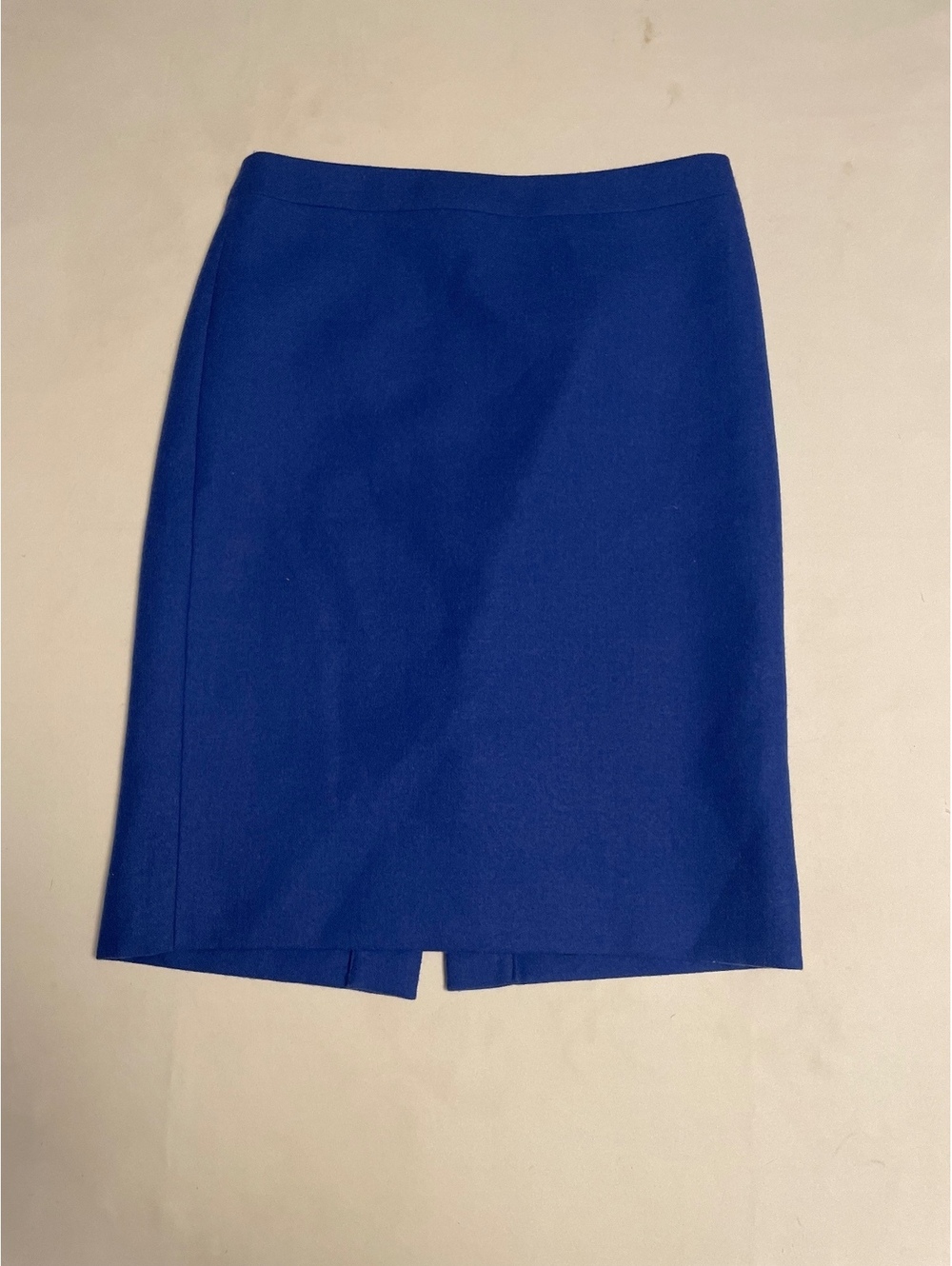 J.Crew No. 2 Pencil Wool Skirt in Blue, Size 6